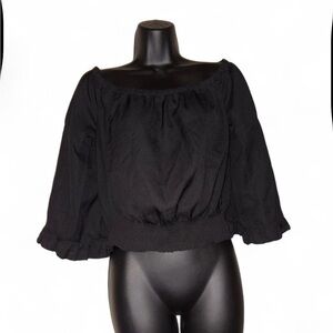 Truth Black Ruffled Women's Blouse